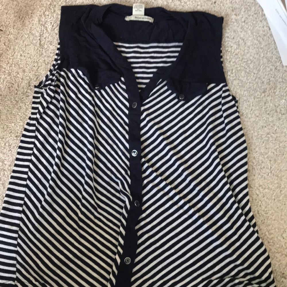 Blue stripped dress tank